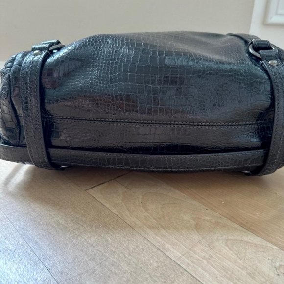 NEW AUTHENTIC COACH EMBOSSED CROCODILE ALEXANDRA STYLE 15384 BLACK $498 - Picture 6 of 13